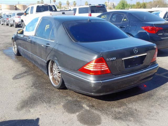 WDBNG75J44A390076 - 2004 MERCEDES-BENZ S 500 BLACK photo 3