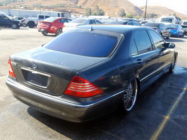 WDBNG75J44A390076 - 2004 MERCEDES-BENZ S 500 BLACK photo 4