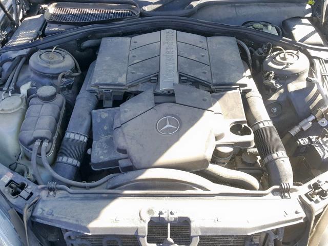 WDBNG75J44A390076 - 2004 MERCEDES-BENZ S 500 BLACK photo 7