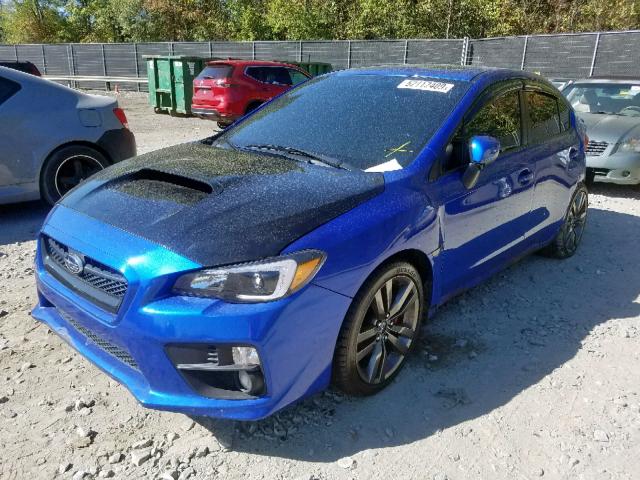 JF1VA1J68G9809320 - 2016 SUBARU WRX LIMITE BLUE photo 2