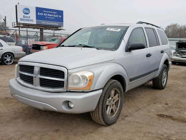 1D4HB48N26F170650 - 2006 DODGE DURANGO SL SILVER photo 2