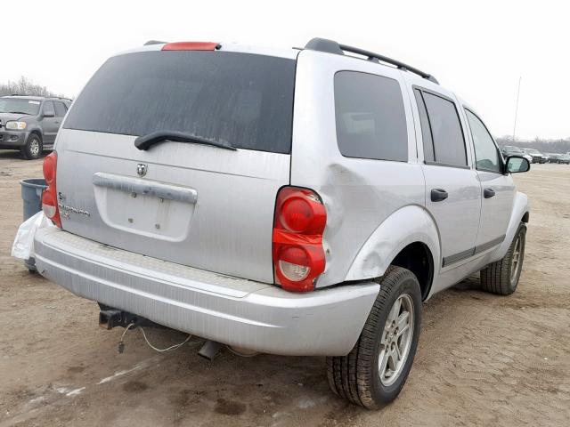 1D4HB48N26F170650 - 2006 DODGE DURANGO SL SILVER photo 4