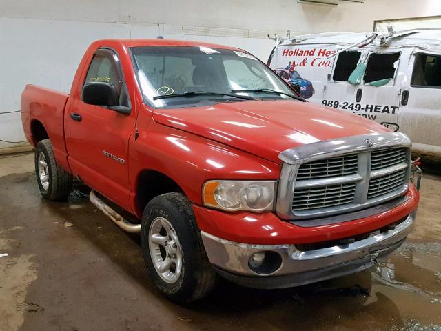 1D7HU16N63J513323 - 2003 DODGE RAM 1500 S RED photo 1