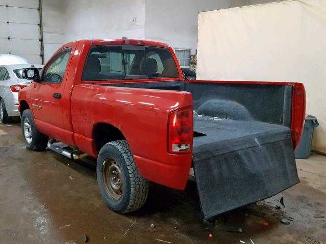 1D7HU16N63J513323 - 2003 DODGE RAM 1500 S RED photo 3