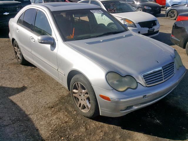 WDBRF61J31F076437 - 2001 MERCEDES-BENZ C 240 SILVER photo 1