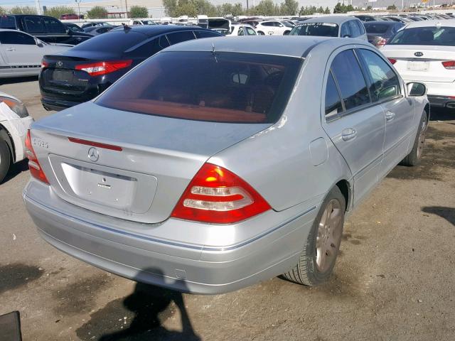 WDBRF61J31F076437 - 2001 MERCEDES-BENZ C 240 SILVER photo 4