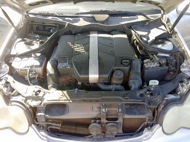 WDBRF61J31F076437 - 2001 MERCEDES-BENZ C 240 SILVER photo 7