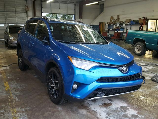 JTMNFREV1HJ148791 - 2017 TOYOTA RAV4 SE BLUE photo 1