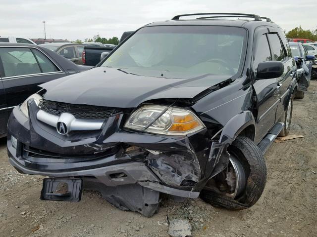 2HNYD18995H550956 - 2005 ACURA MDX TOURIN BLACK photo 2