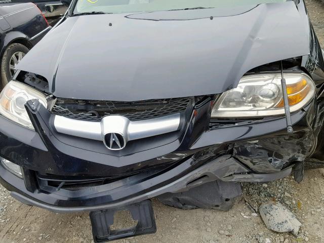 2HNYD18995H550956 - 2005 ACURA MDX TOURIN BLACK photo 7