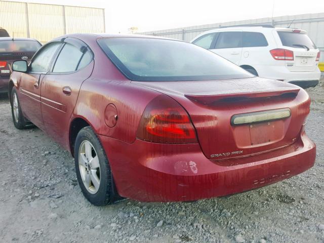 2G2WS522051161934 - 2005 PONTIAC GRAND PRIX Կարմիր լուսանկար 3