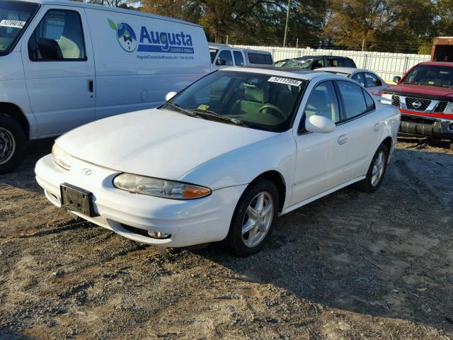 1G3NL52E52C139562 - 2002 OLDSMOBILE ALERO GL WHITE photo 2