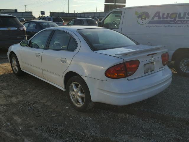 1G3NL52E52C139562 - 2002 OLDSMOBILE ALERO GL WHITE photo 3