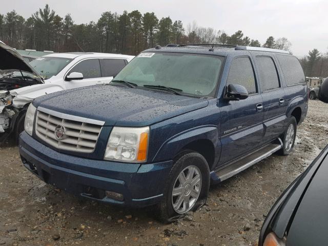 3GYFK66N55G202811 - 2005 CADILLAC ESCALADE E BLUE photo 2