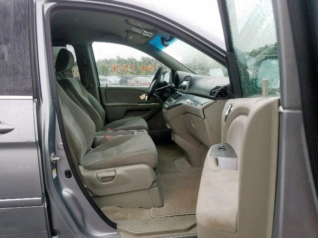 5FNRL3H41AB087000 - 2010 HONDA ODYSSEY EX SILVER photo 5