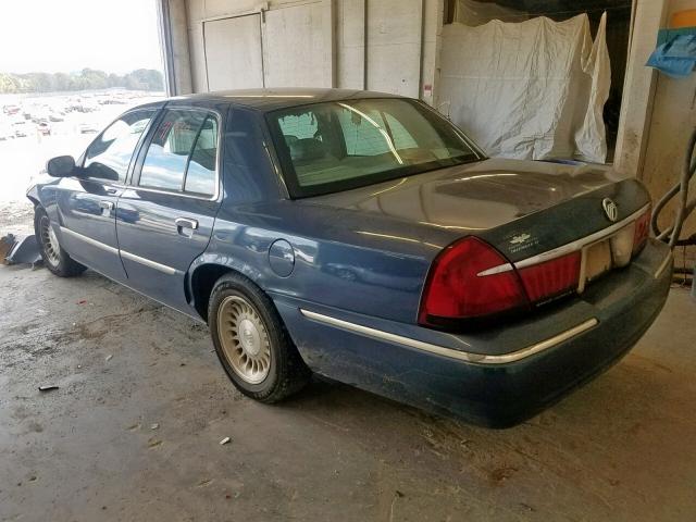 2MEFM75W3WX609581 - 1998 MERCURY GRAND MARQ BLUE photo 3