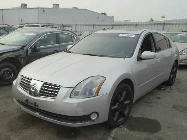 1N4BA41E04C816787 - 2004 NISSAN MAXIMA SE SILVER photo 2