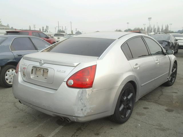 1N4BA41E04C816787 - 2004 NISSAN MAXIMA SE SILVER photo 4