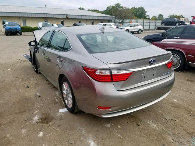 JTHBW1GG5F2097207 - 2015 LEXUS ES 300H GRAY photo 3