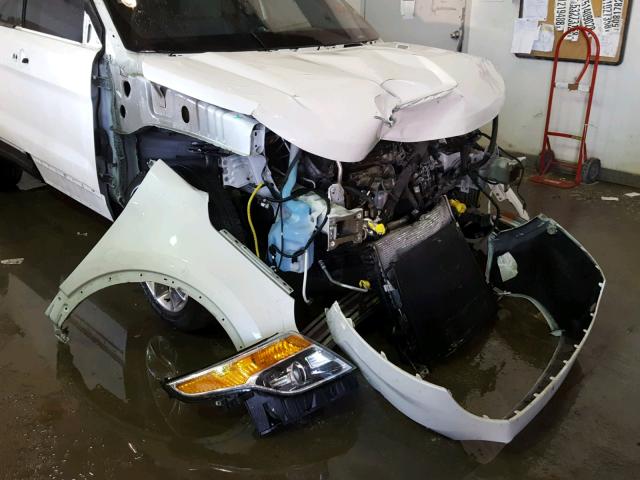 1FM5K8F82EGA17355 - 2014 FORD EXPLORER L WHITE photo 9