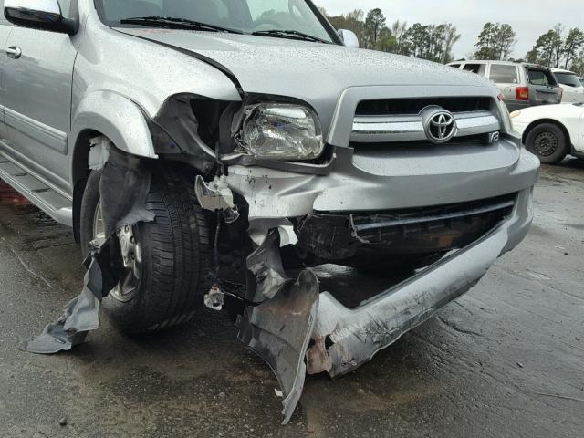 5TDZT38AX7S289618 - 2007 TOYOTA SEQUOIA LI SILVER photo 9