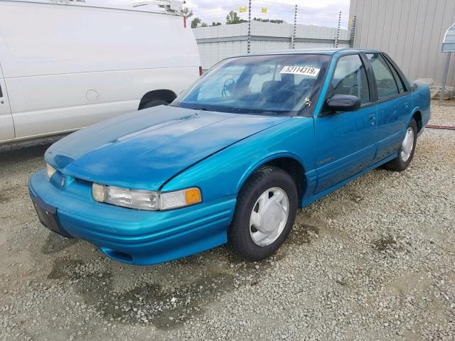 1G3WH55M4RD403349 - 1994 OLDSMOBILE CUTLASS SU BLUE photo 2