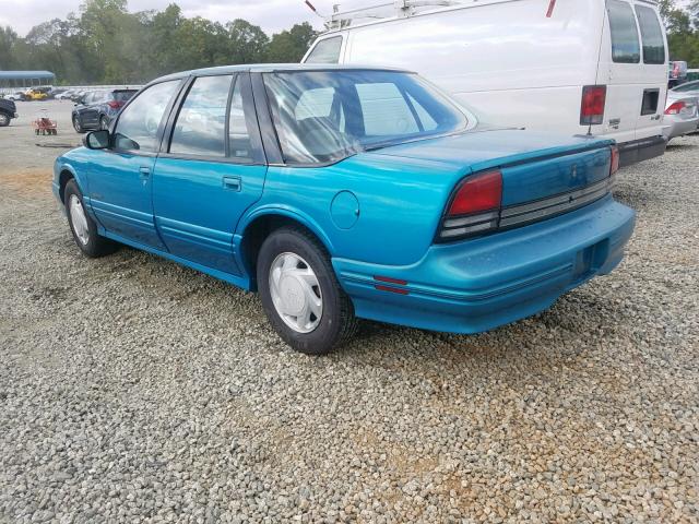 1G3WH55M4RD403349 - 1994 OLDSMOBILE CUTLASS SU BLUE photo 3