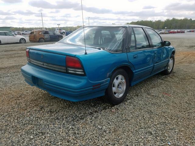 1G3WH55M4RD403349 - 1994 OLDSMOBILE CUTLASS SU BLUE photo 4