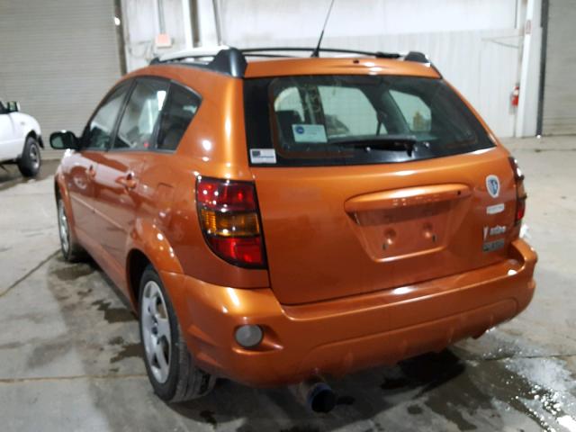 5Y2SL62894Z437227 - 2004 PONTIAC VIBE ORANGE photo 3