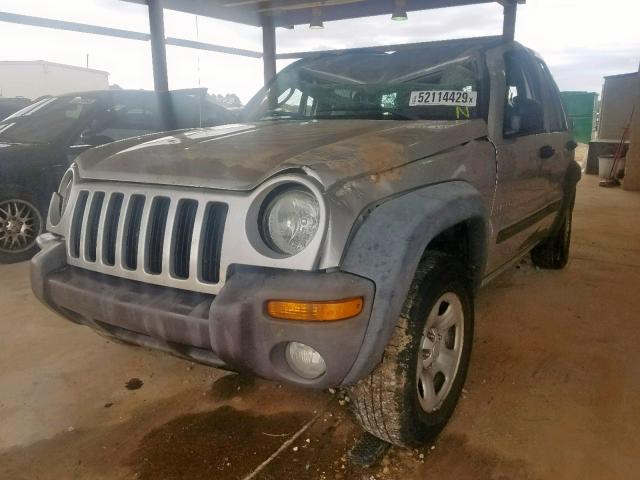 1J4GK48K64W311399 - 2004 JEEP LIBERTY SP SILVER photo 2