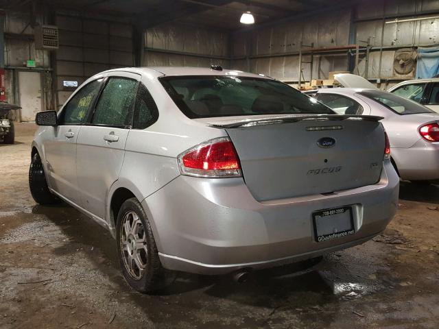 1FAHP36N79W215071 - 2009 FORD FOCUS SES SILVER photo 3