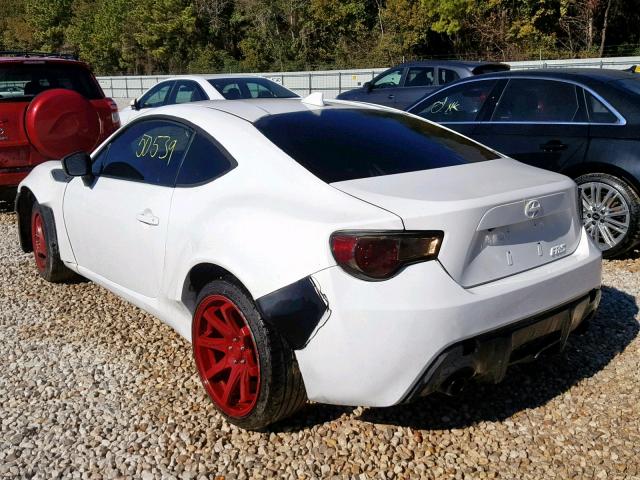 JF1ZNAA14G8705276 - 2016 TOYOTA SCION FR-S WHITE photo 3