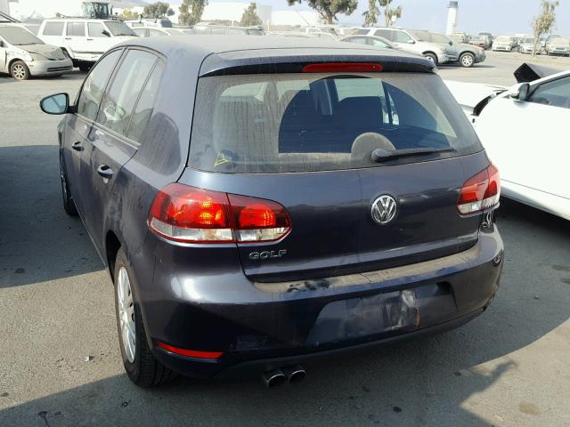 WVWDB7AJ7BW147699 - 2011 VOLKSWAGEN GOLF GRAY photo 3