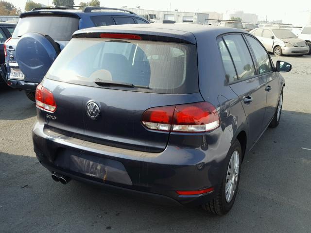WVWDB7AJ7BW147699 - 2011 VOLKSWAGEN GOLF GRAY photo 4