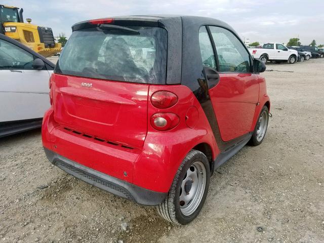 WMEEJ3BA6DK618610 - 2013 SMART FORTWO PUR RED photo 4