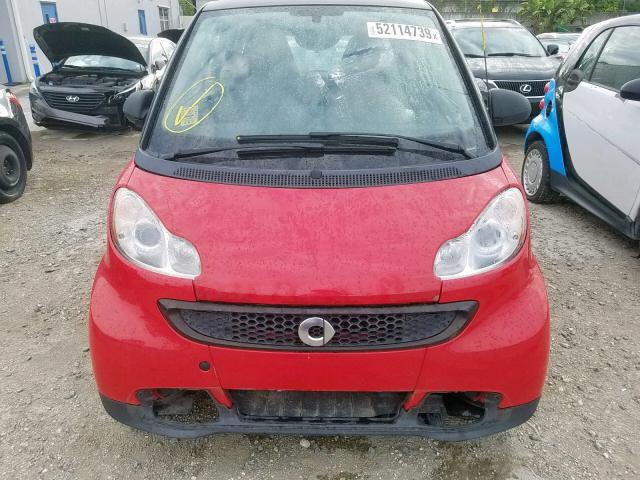 WMEEJ3BA6DK618610 - 2013 SMART FORTWO PUR RED photo 9