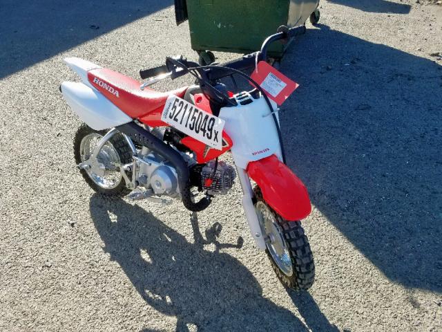 LALAE04C6K3005766 - 2019 HONDA CRF50 F RED photo 1