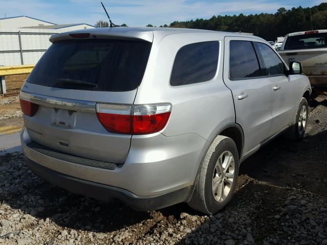 1D4RD2GG0BC632656 - 2011 DODGE DURANGO EX SILVER photo 4