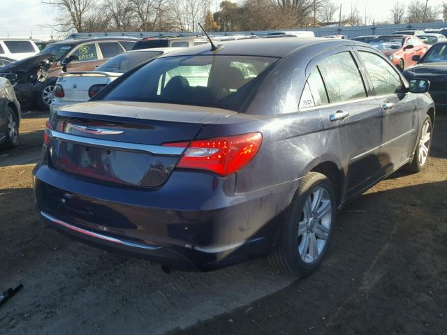 1C3CCBBB0DN656534 - 2013 CHRYSLER 200 TOURIN BLUE photo 4