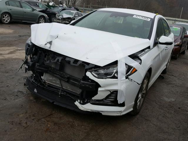 5NPE34AF4JH640093 - 2018 HYUNDAI SONATA SPO WHITE photo 2