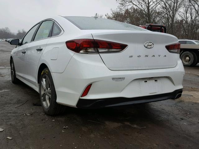 5NPE34AF4JH640093 - 2018 HYUNDAI SONATA SPO WHITE photo 3