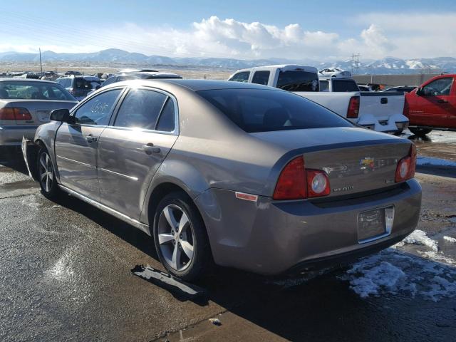 1G1ZC5EU9BF200276 - 2011 CHEVROLET MALIBU 1LT ვერცხლისფერი ფოტო 3