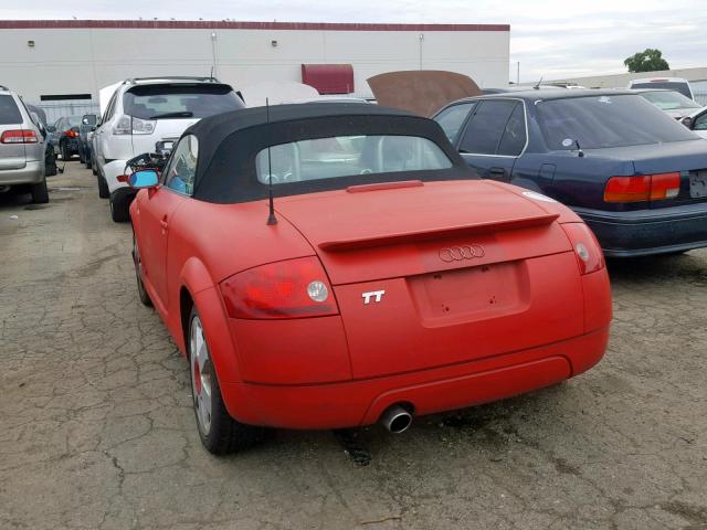 TRUTX28N111039900 - 2001 AUDI TT RED photo 3