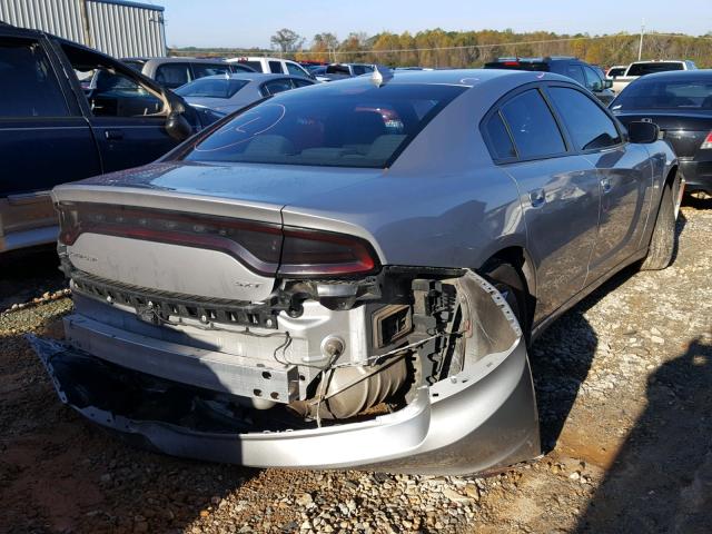 2C3CDXHG0GH266205 - 2016 DODGE CHARGER SX SILVER photo 4