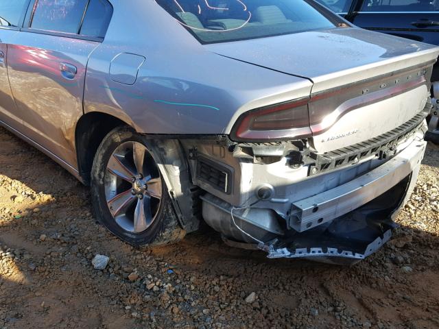 2C3CDXHG0GH266205 - 2016 DODGE CHARGER SX SILVER photo 9