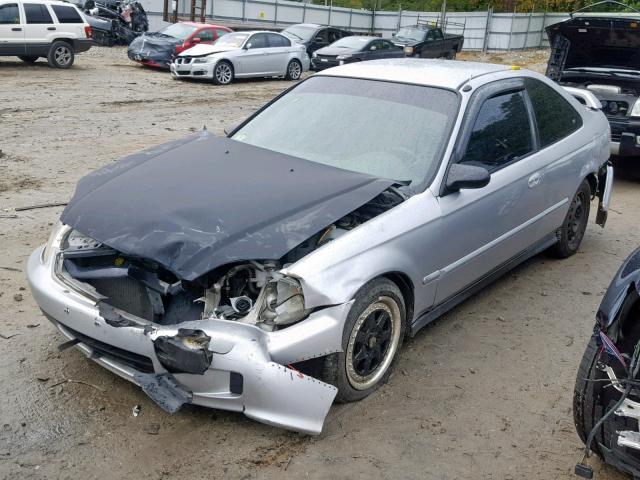 1HGEJ6127YL074145 - 2000 HONDA CIVIC DX SILVER photo 2