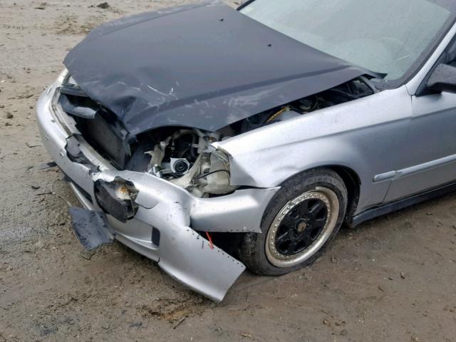 1HGEJ6127YL074145 - 2000 HONDA CIVIC DX SILVER photo 9