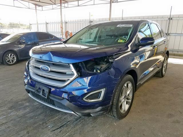 2FMPK3K99GBB92402 - 2016 FORD EDGE TITAN BLUE photo 2