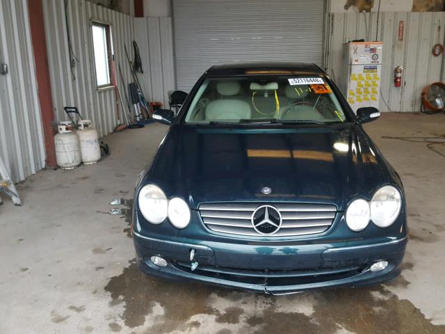 WDBTJ65J23F063924 - 2003 MERCEDES-BENZ CLK 320C GREEN photo 9