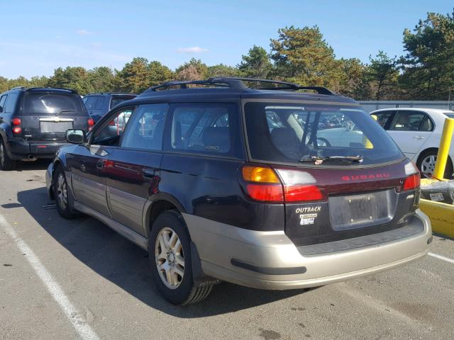 4S3BH686126642675 - 2002 SUBARU LEGACY OUT BURGUNDY photo 3